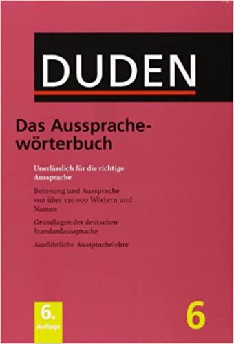 

Книга Duden 6: Das Aussprachewrterbuch 6. Auflage ISBN 9783191817350