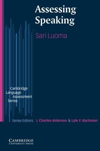 

Книга Assessing Speaking ISBN 9780521804875