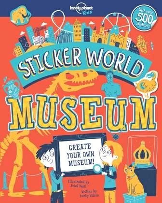 

Книга с наклейками,Книга-раскраска Sticker World: Museum Aviel Basil, Becky Wilson ISBN 9781787011342