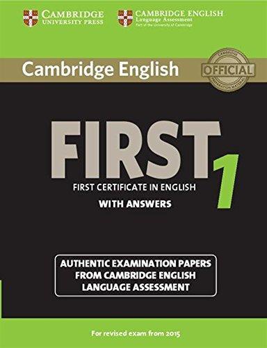 

Учебник Cambridge English First 1 Students Book with key ISBN 9781107695917