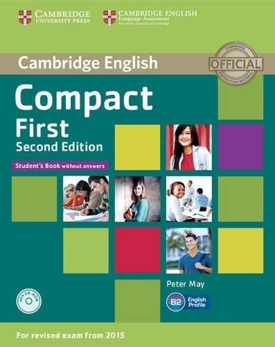 

Учебник Compact First 2nd Edition Students Book without answers with CD-ROM ISBN 9781107428423