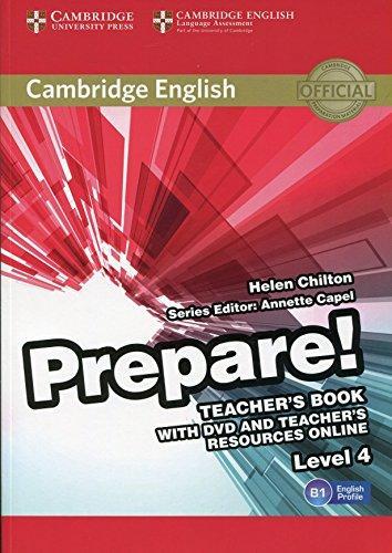 

Книга для учителя Cambridge English Prepare! 4 Teachers Book with DVD with Teachers Resources Online ISBN 9780521180290