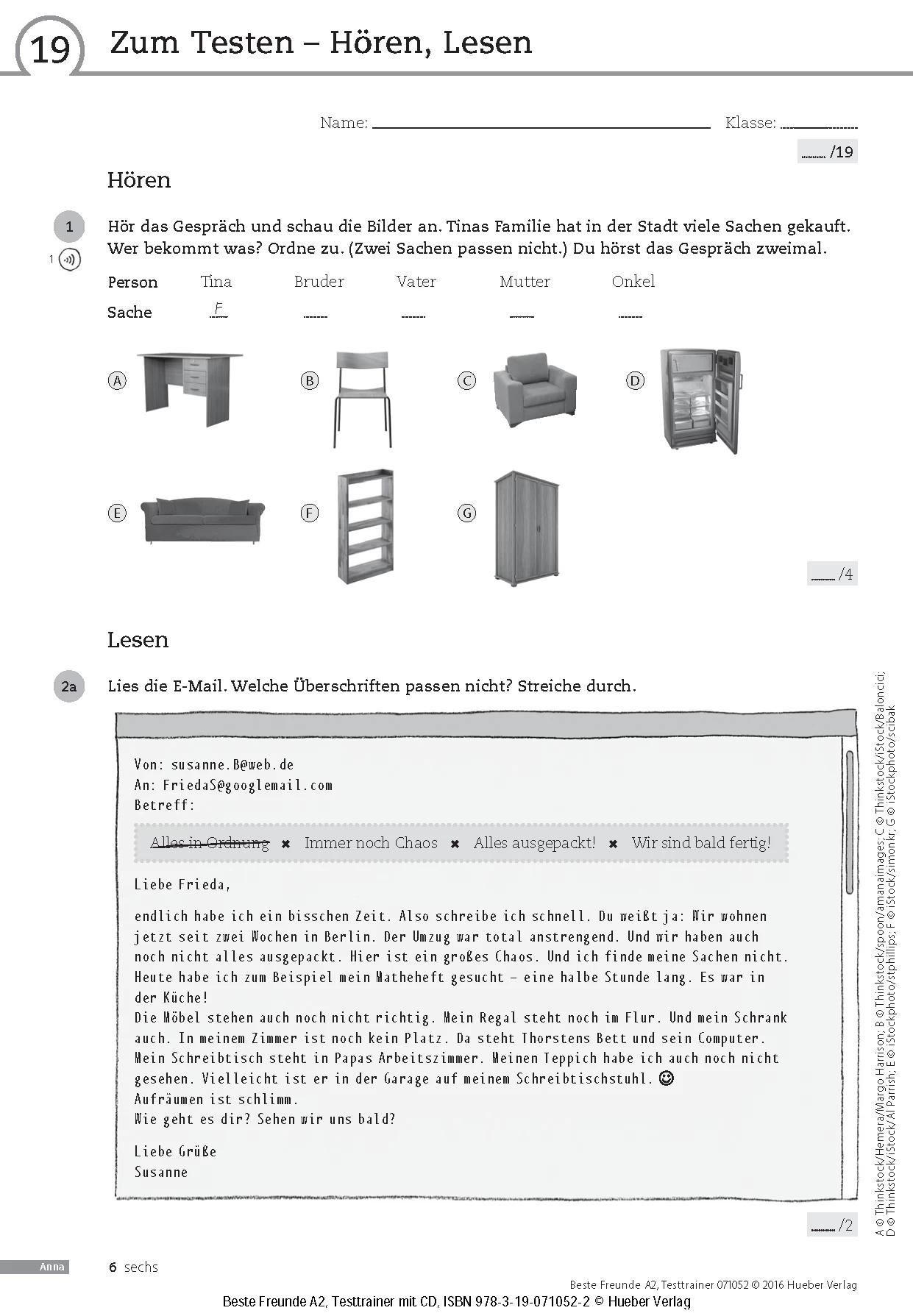 Книга Тесты Beste Freunde A2 Testtrainer mit Audio-CD ISBN 9783190710522 от  продавца: МасіКо – купить в Украине | ROZETKA | Выгодные цены, отзывы  покупателей