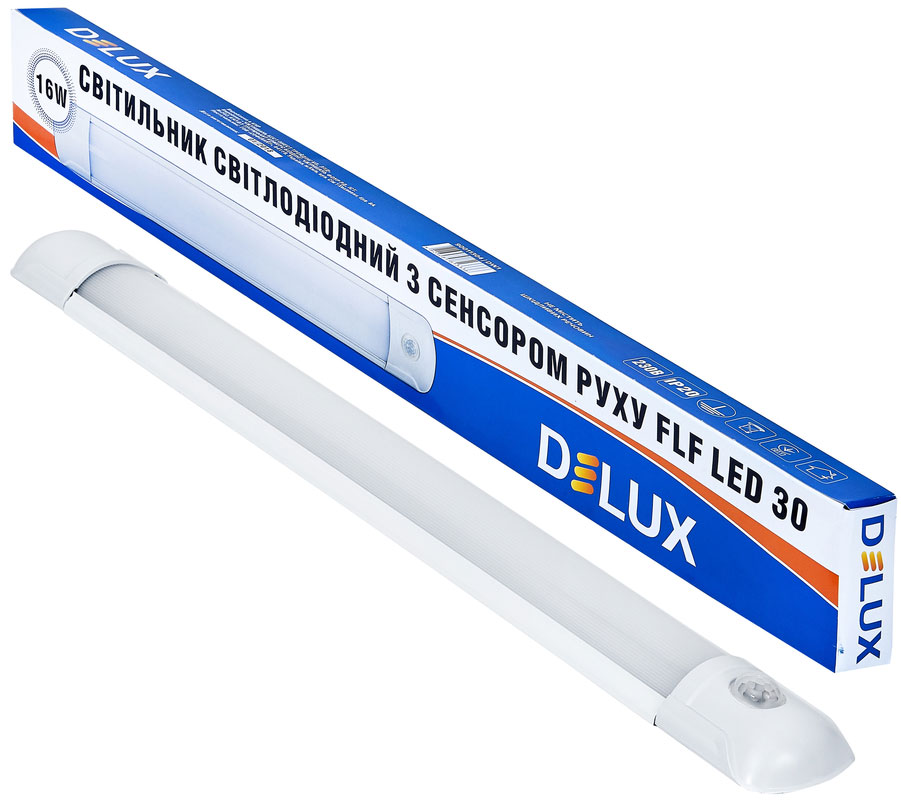 

Линейный светильник DELUX FLF LED 30 16W 6500K+sensor (90011304)