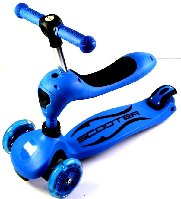 

Детский самокат-трансформер 2 в 1 Scale Sports Blue