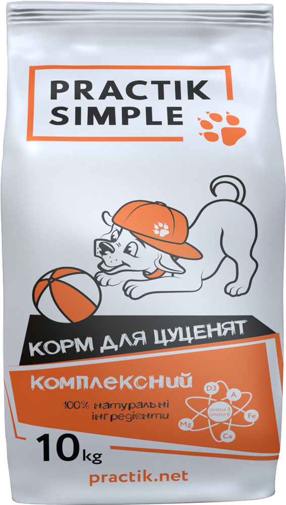 

Сухой корм Practik Simple для щенков всех пород 10 кг