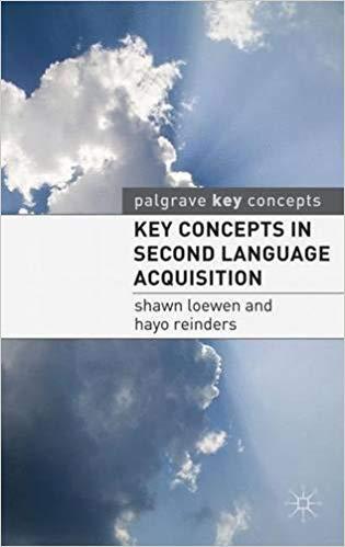 

Книга Key Concepts in Second Language Acquisition ISBN 9780230230187