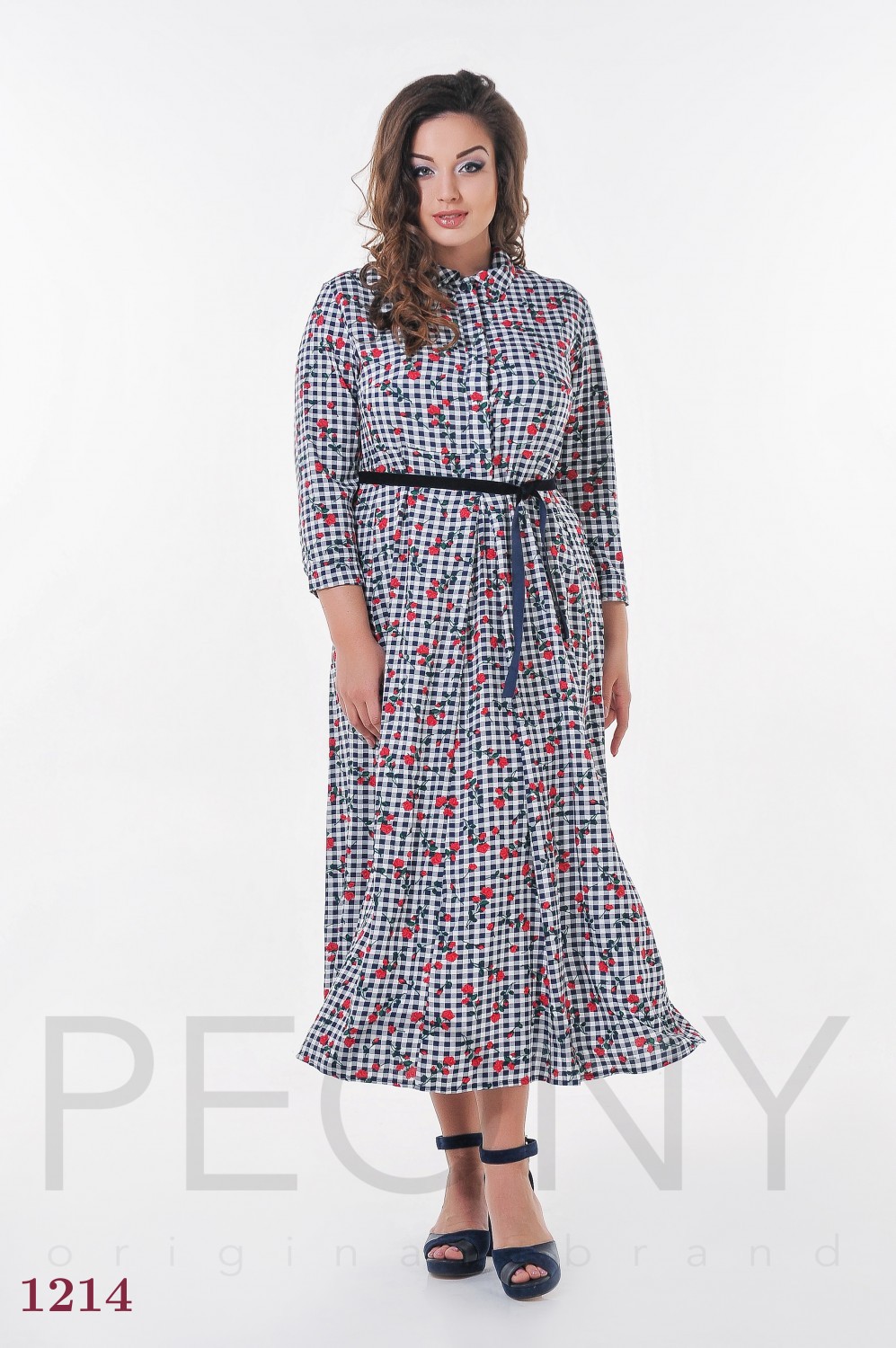 

Платье PEONY Нара 50 красный