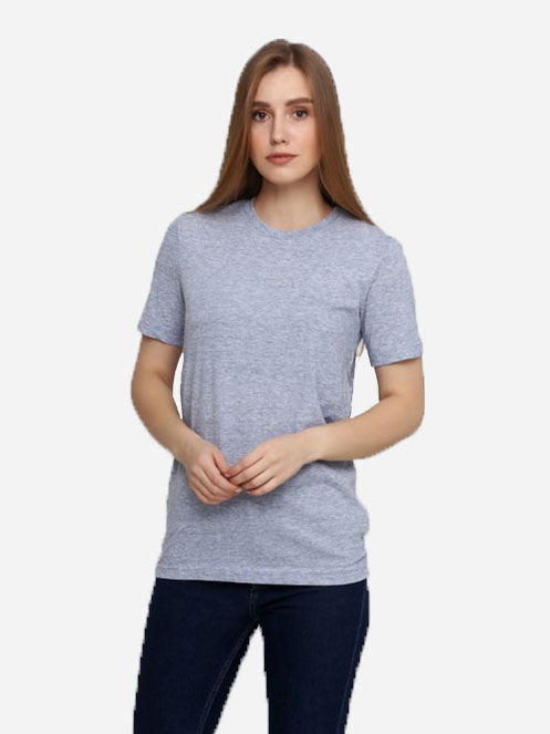 

Футболка H&M 0229656 M Голубой меланж