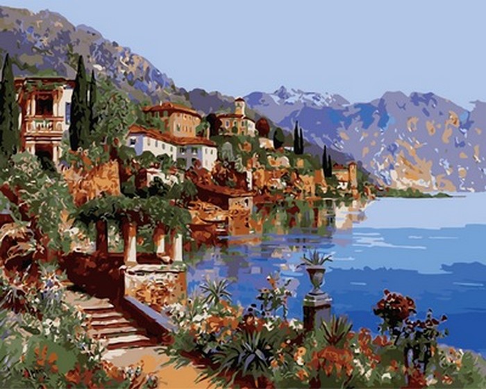 

Картина по номерам Теплое море Италии 40*50 MR-Q2142 Mariposa