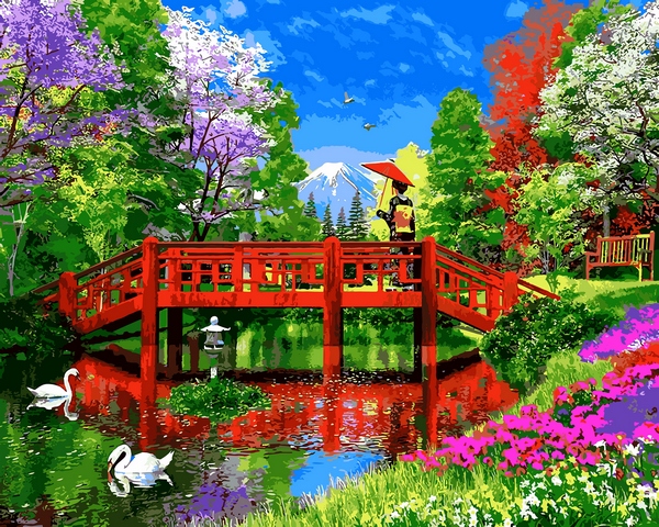 

Картина по номерам Яркий мостик 40*50 VP1162 Babylon