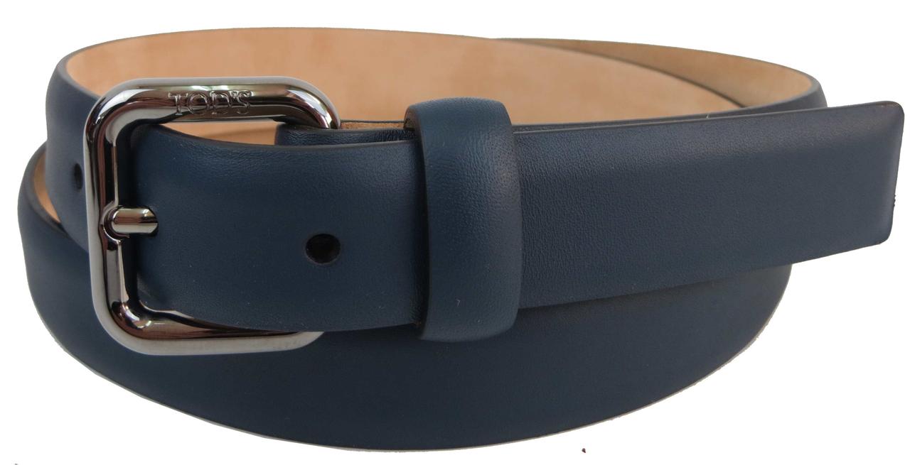 

Женский кожаный ремень Tod's, Италия, синий supersumka (TР012S31C45)