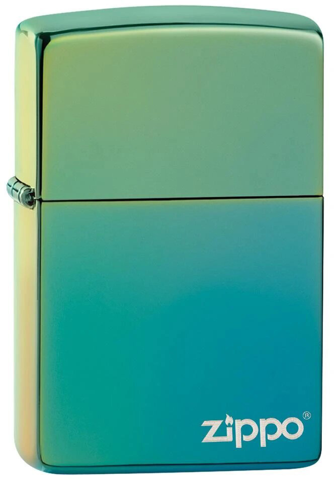 

Зажигалка Zippo Reg HP Teal Logo Хамелеон (Zippo 49191 ZL)