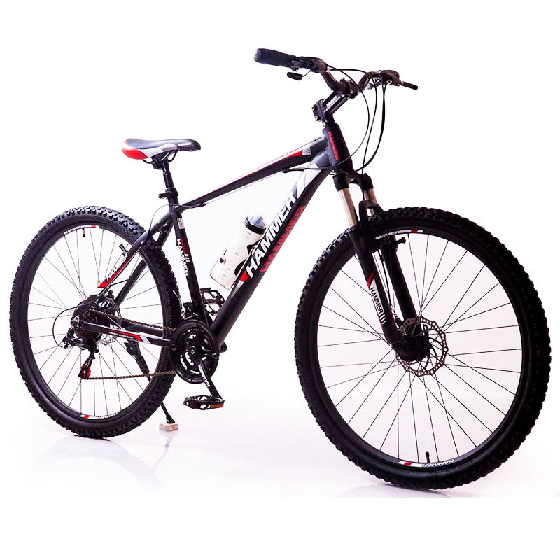

Горный Велосипед S200 HAMMER Колёса 27.5’’х2,25, Рама 19’’ Черно-красный Япония Shimano