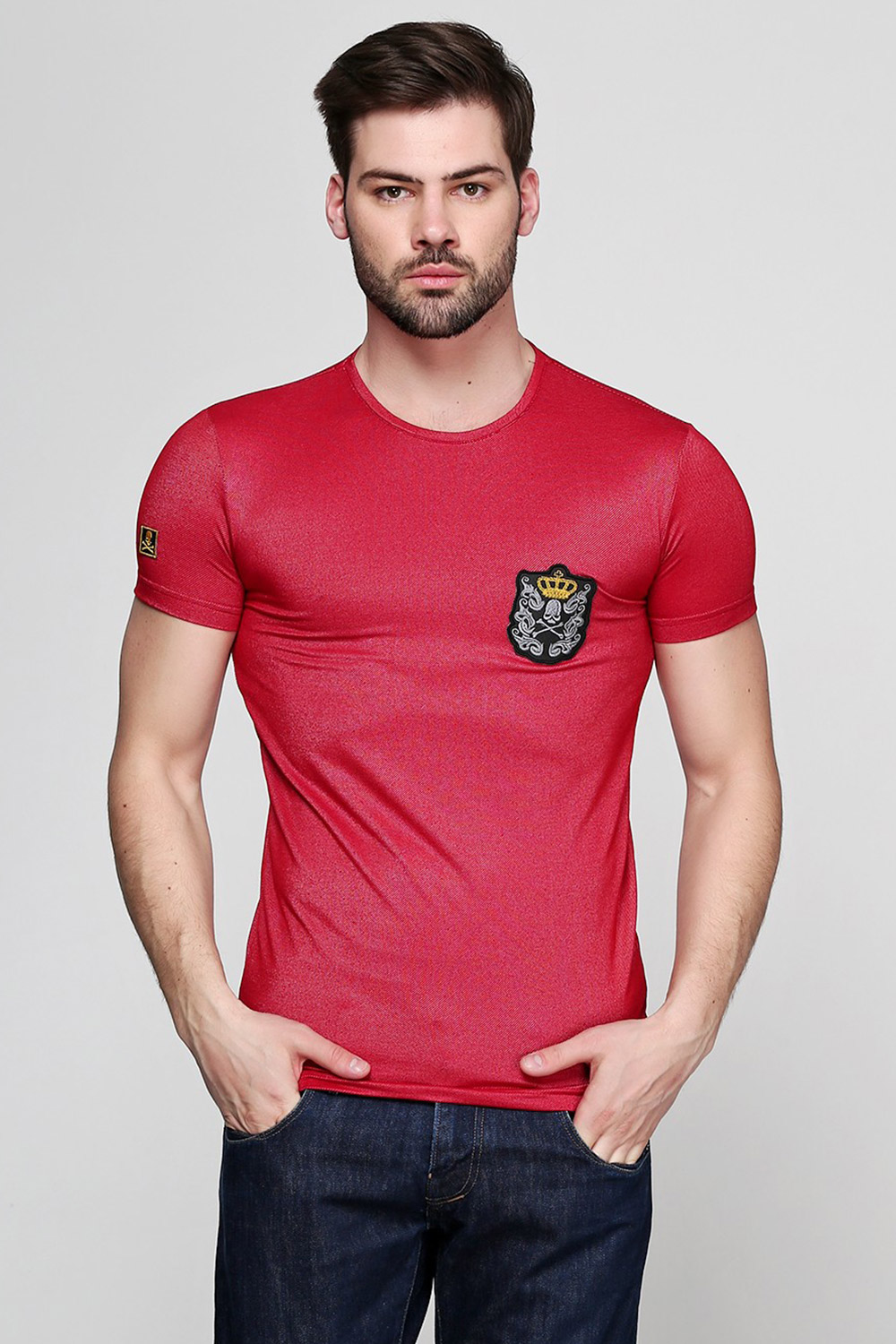 

Футболка мужская F-407-3 Maksymiv S Красный