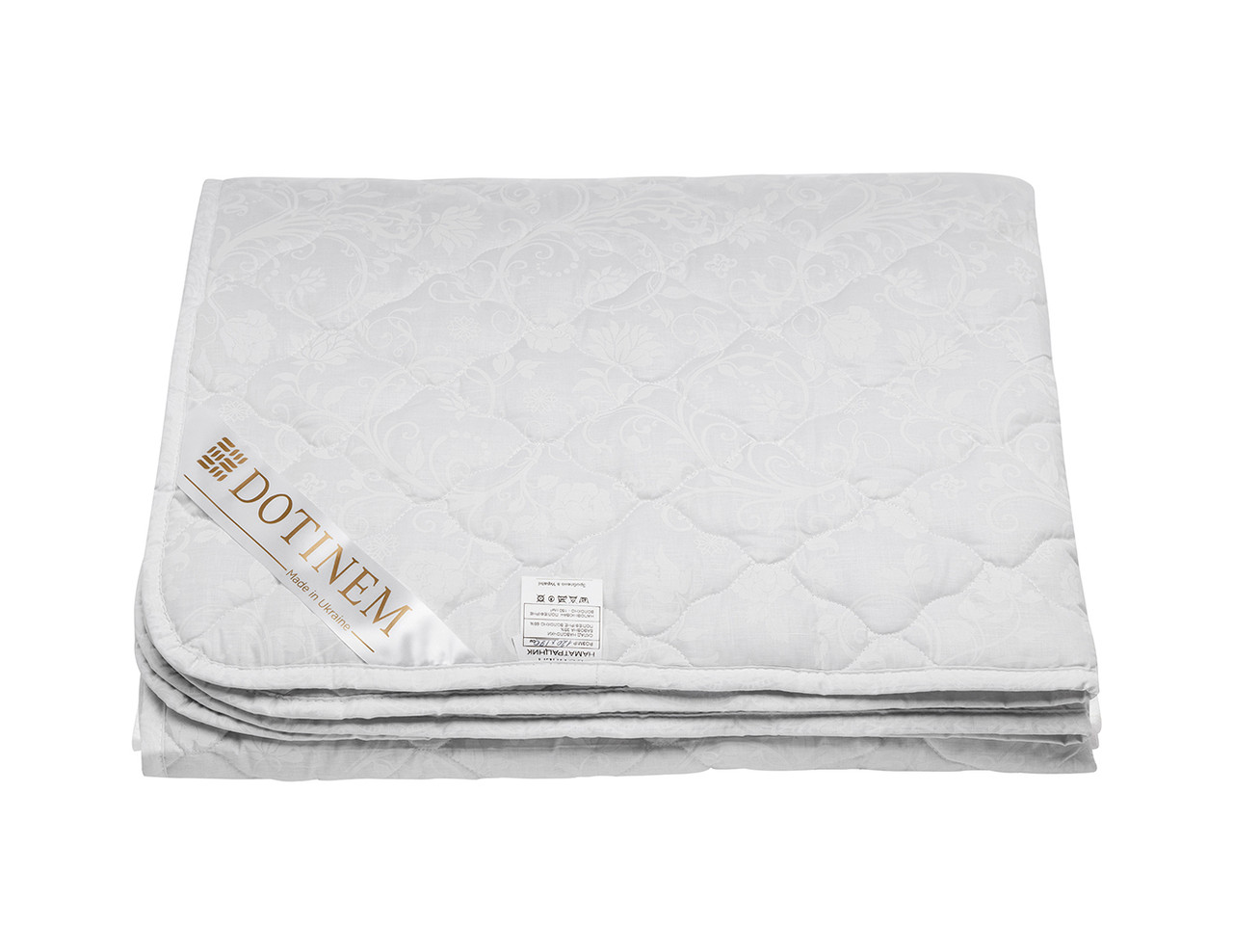 

Наматрасник WOOLTEX стеганый DOTINEM 160х200 см Светло-серый