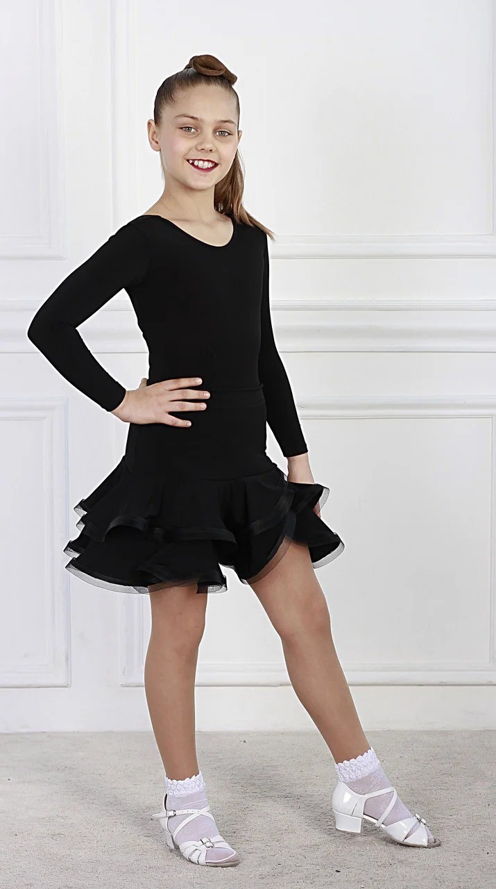 

Юбка для танцев Sevenstore 8105 110-116 см черная