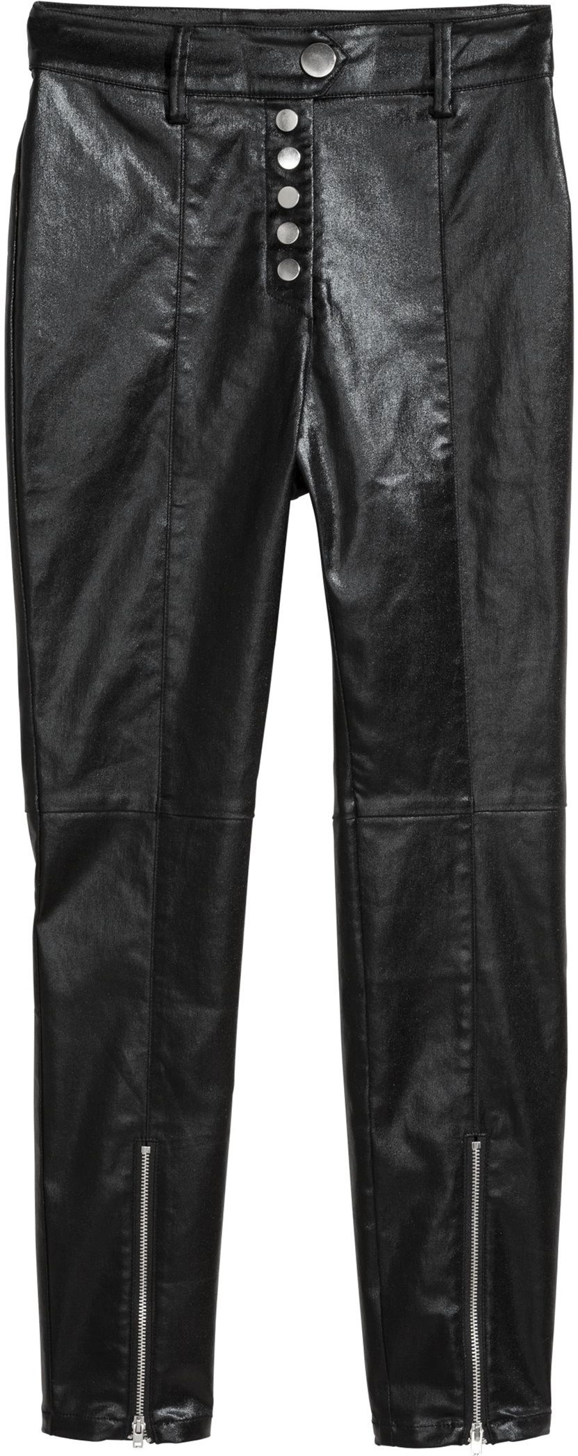 

Брюки из искусственной кожи H&M 57088667 38 Черные