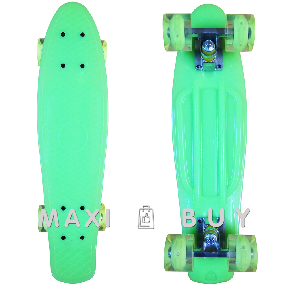

Скейт пенни борд SkateX Penny MultiColor зеленый 22"