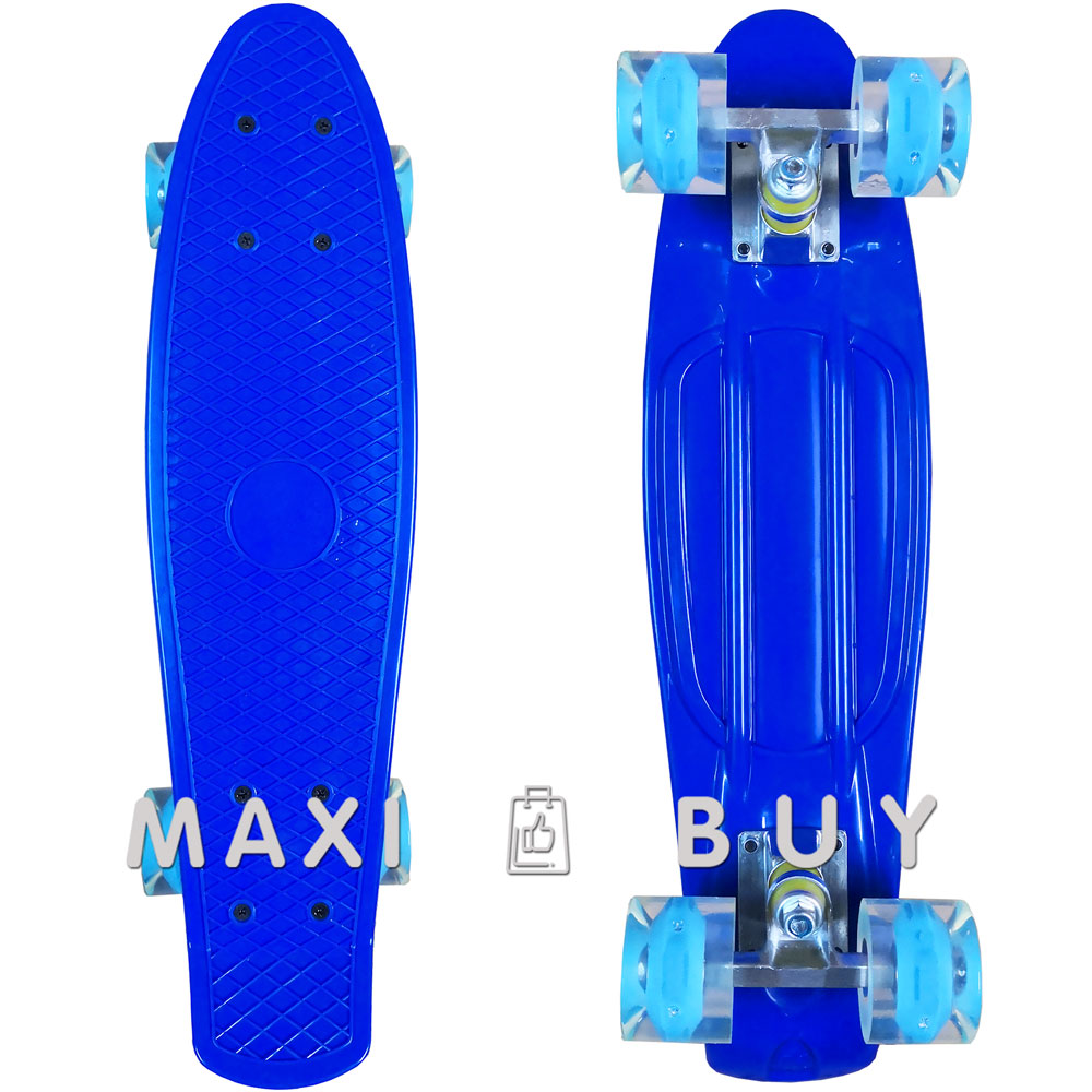

Скейт пенни борд SkateX Penny MultiColor синий 22"