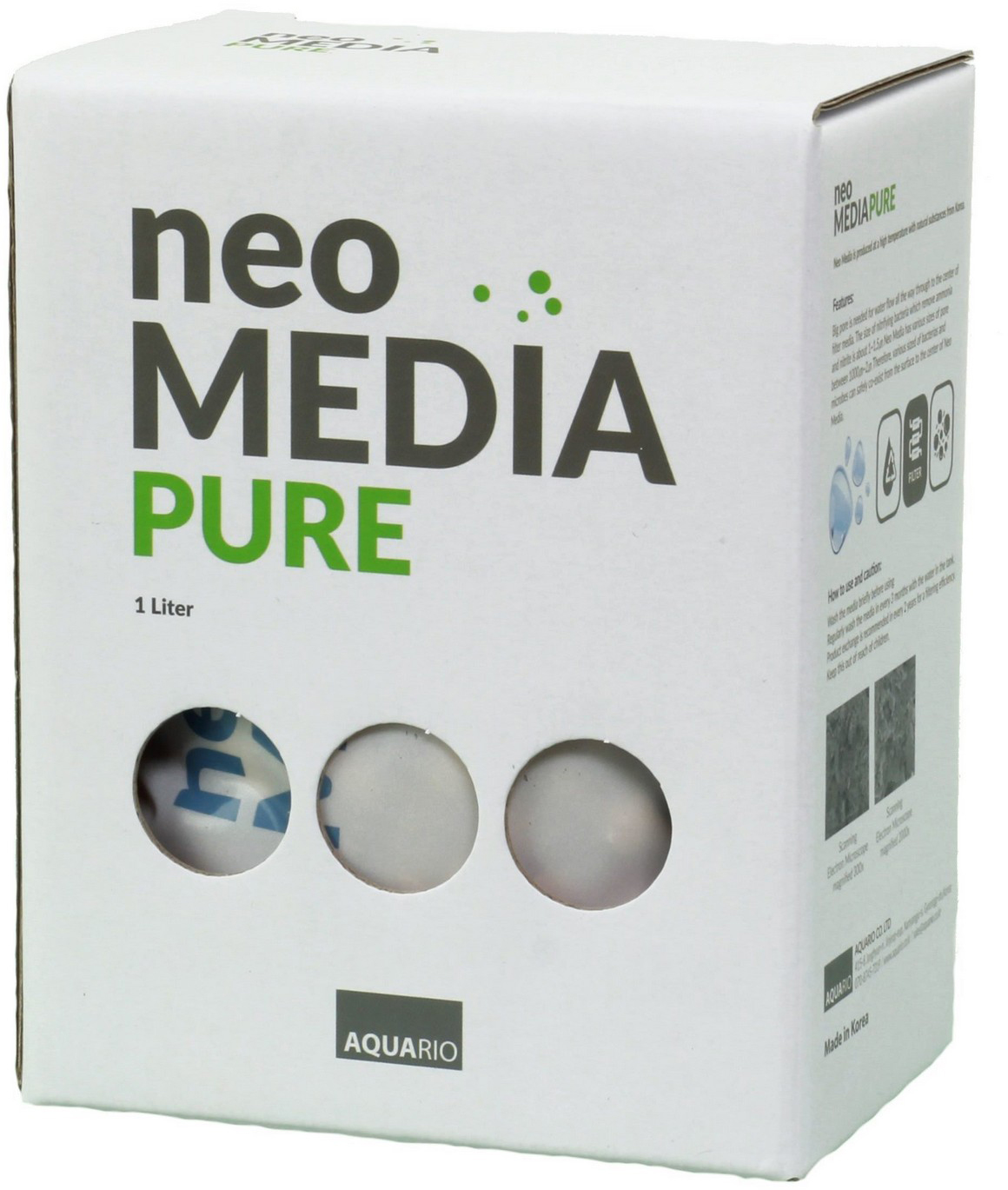 

Наполнитель для биологической фильтрации Aquario Neo Media Pure 1 л (neomedia-p1)