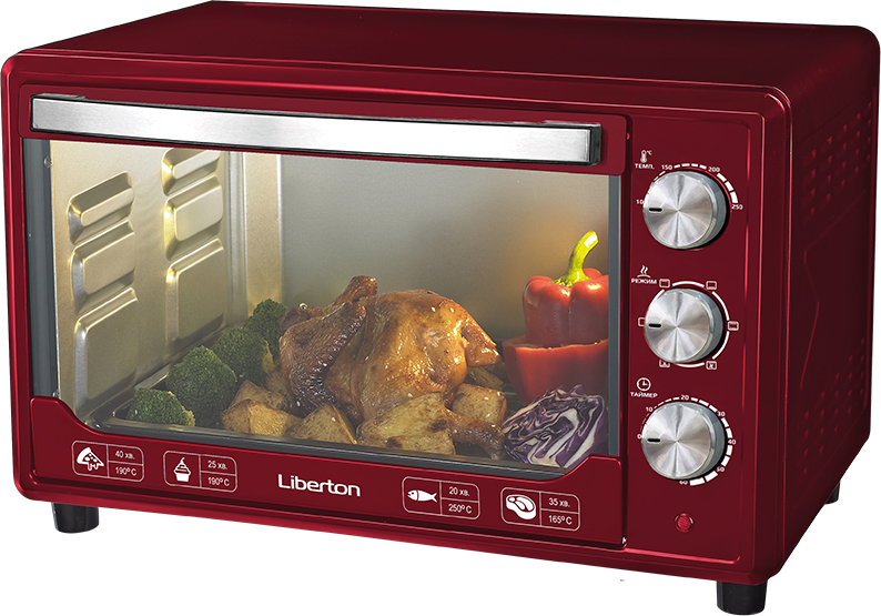 

Электрическая печь LIBERTON LEO-481 Dark Red