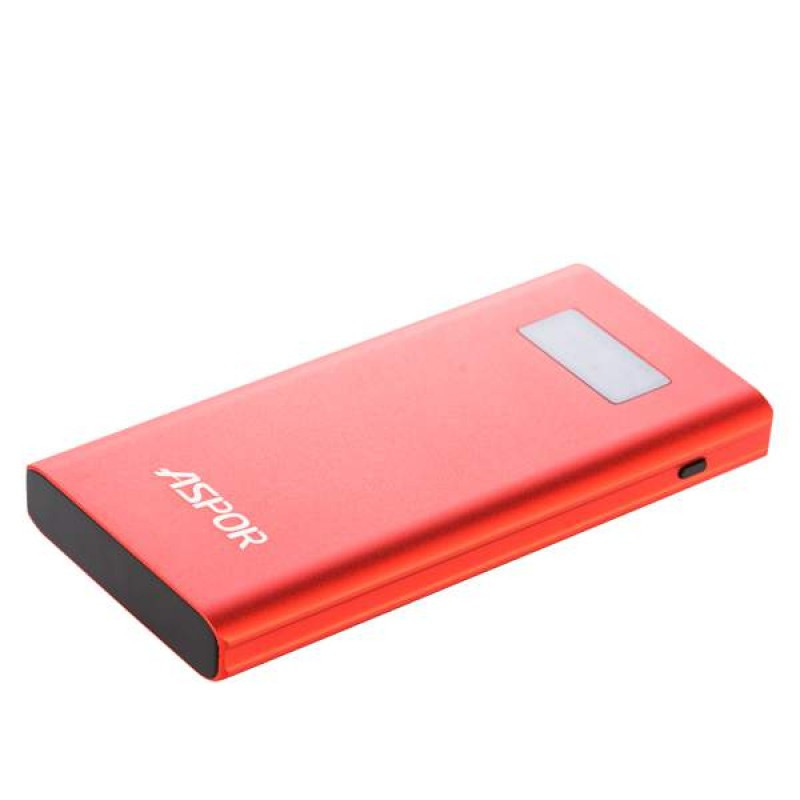 

Powerbank Aspor Q388, 10 000mAh. Красный