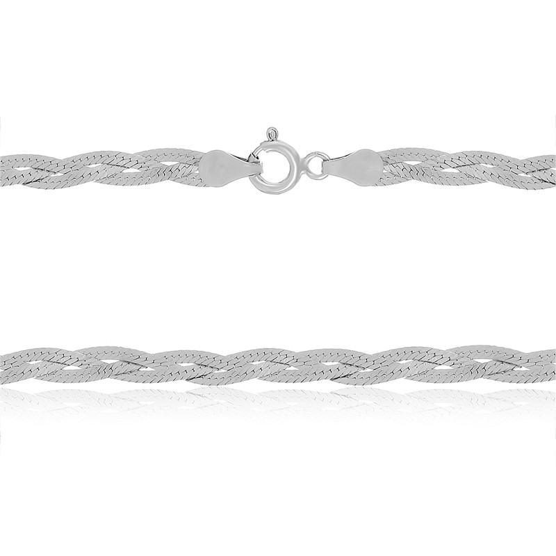 

Серебряная цепь Silvex925 родированная - 819Р 4/40, женская