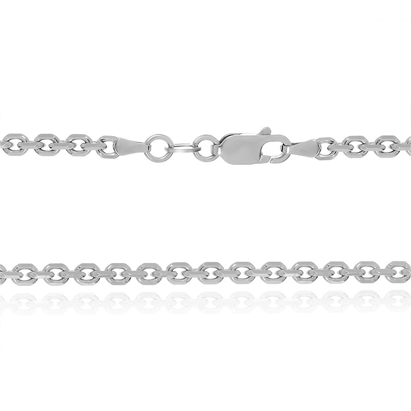 

Серебряная цепь Silvex925 родированная - 855Р 2/50, женская