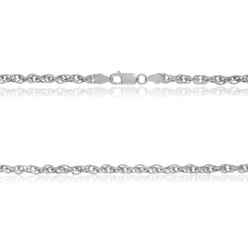 

Серебряная цепь Silvex925 родированная - 803Р 4/45, женская
