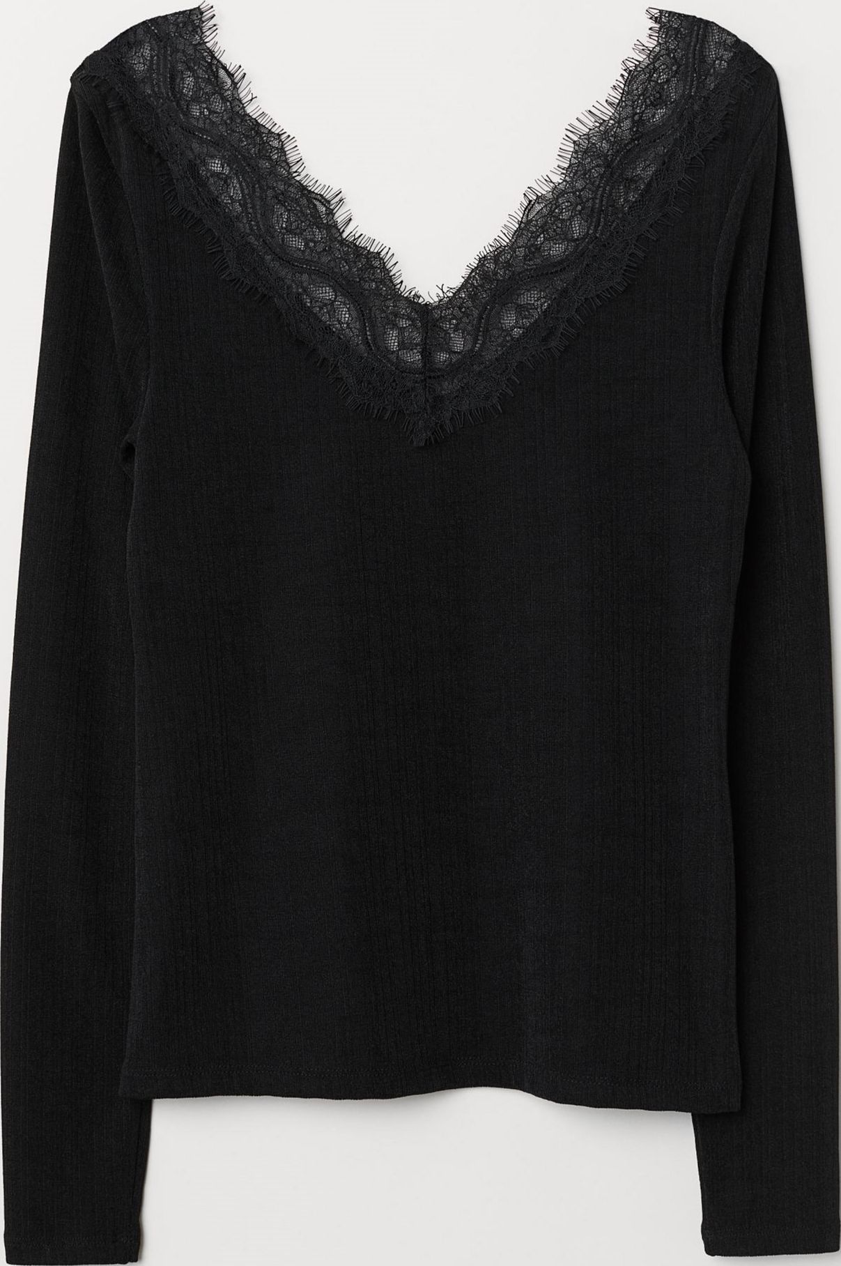 

Лонгслив H&M 61514107  Черный, Лонгслив H&M 61514107 S Черный