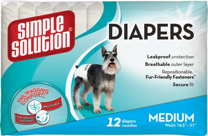 

Гигиенические подгузники для животных Simple Solution Disposable Diapers Medium 12 шт