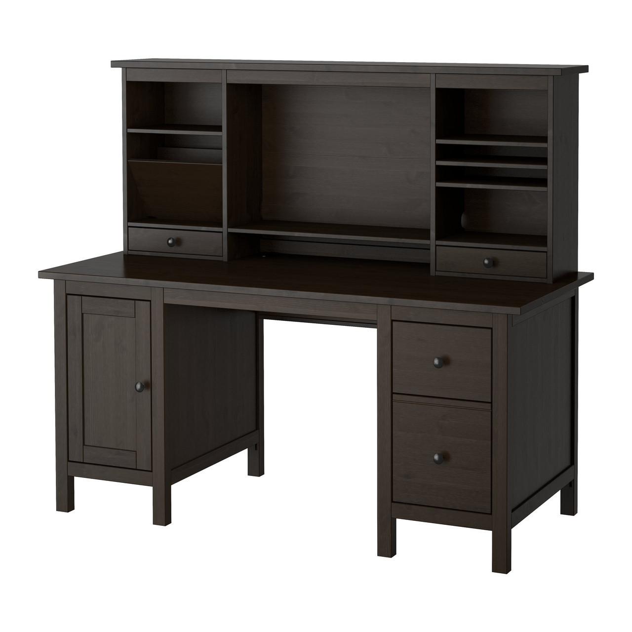 

Письменный стол IKEA HEMNES с полками черно-коричневый (090.005.00)