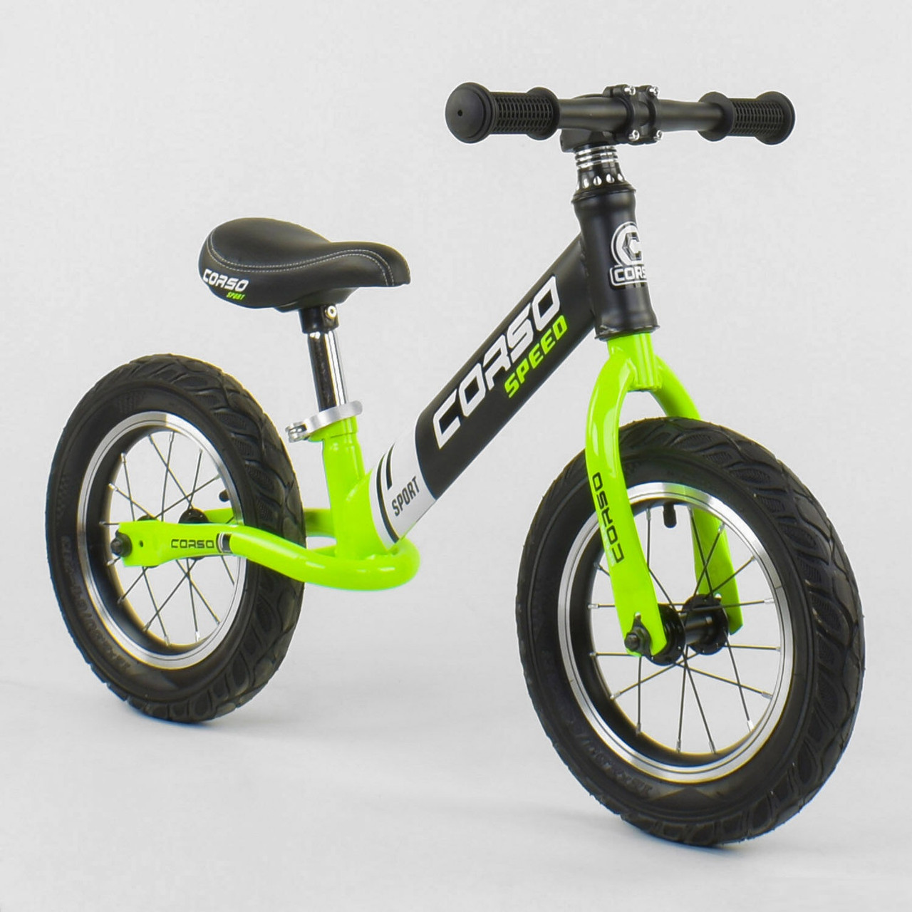 

Беговел Corso 64207 Колеса надувные 12" Салатовый