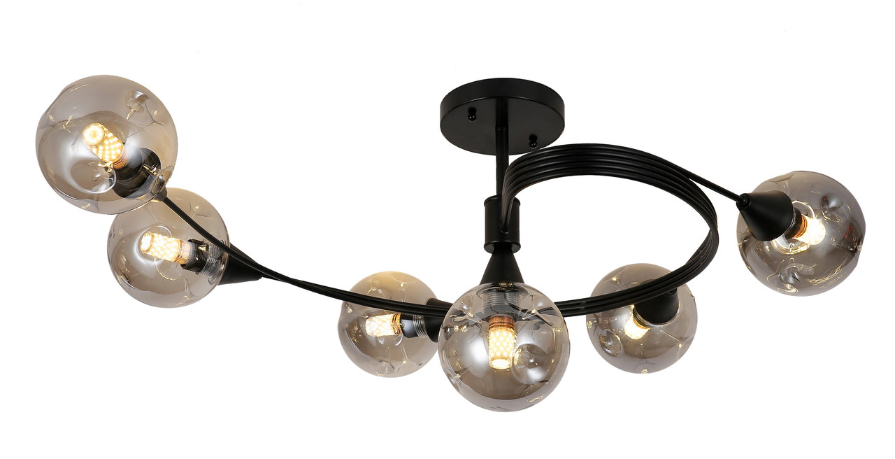 

Люстра Levistella 756PR3195-6 BK+BK