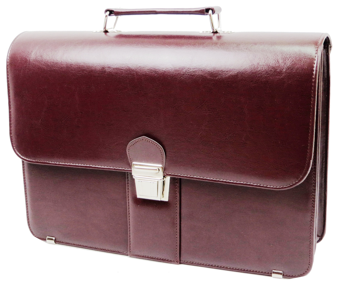 

Деловой портфель женский из эко кожи AMO бордовый supersumka (TР012SST08 bordo)