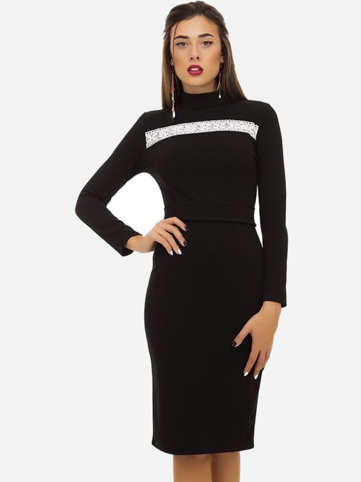 

Платье Irma Style 4033  Черное, Платье Irma Style 4033 S Черное