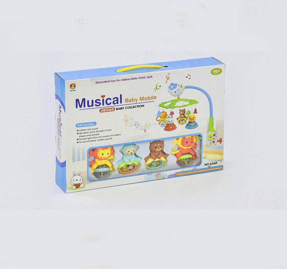 

Карусель музыкальная детская Joy Toy 6568 АВС, 3 вида, на батарейках 114753961