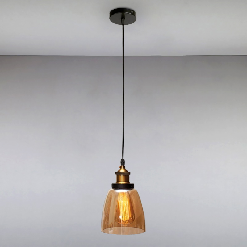 

Люстра подвесная Light House LS-15169-1 BROWN коричневая