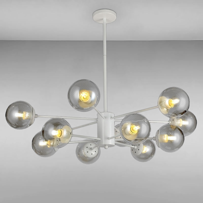

Люстра подвесная Light House LS-14858-12 WH+CL белая