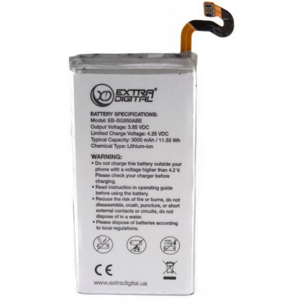 

Акумуляторна батарея EXTRADIGITAL Samsung Galaxy S8 (EB-BG950ABE) 3000 mAh
