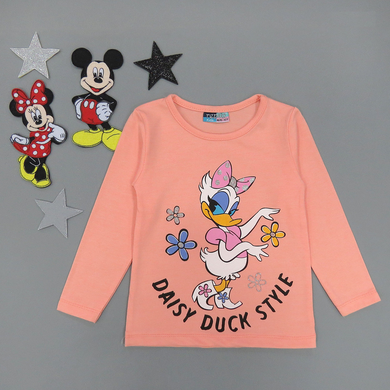 

Лонгслив Replix kids Daisy для девочки 86-92 см Персиковый 15419