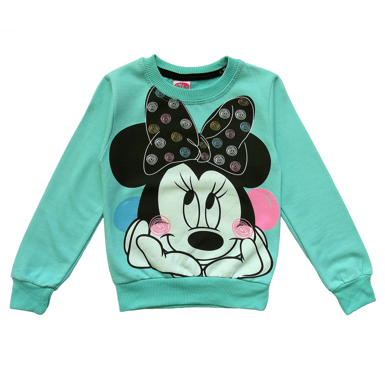 

Свитшот PirPir kids Minnie Mouse для девочки 86 см Бирюзовый 11454