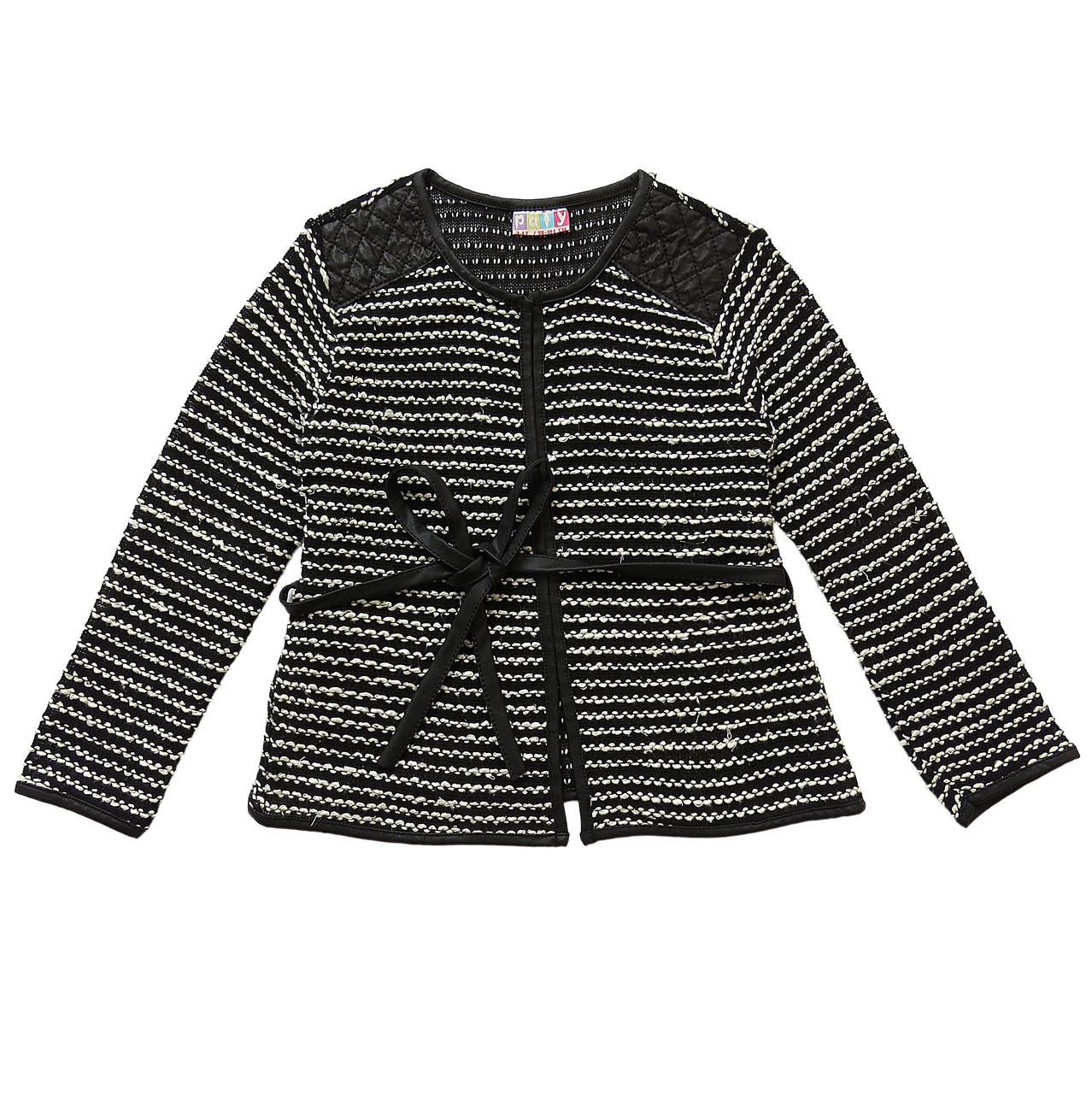 

Кофта Paty Kids для девочки 98-104 см Черная с белым 8539