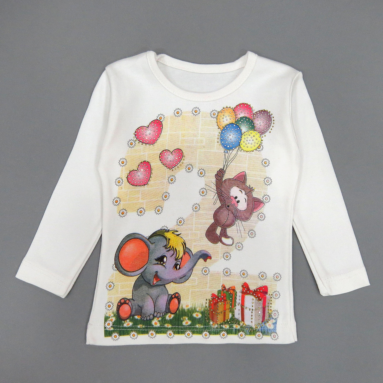 

Лонгслив Kutay kids club для девочки 104 см Белый 13770