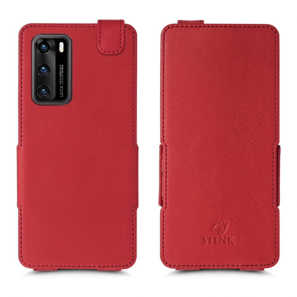 

Чехол флип Stenk Prime для Huawei P40 Красный