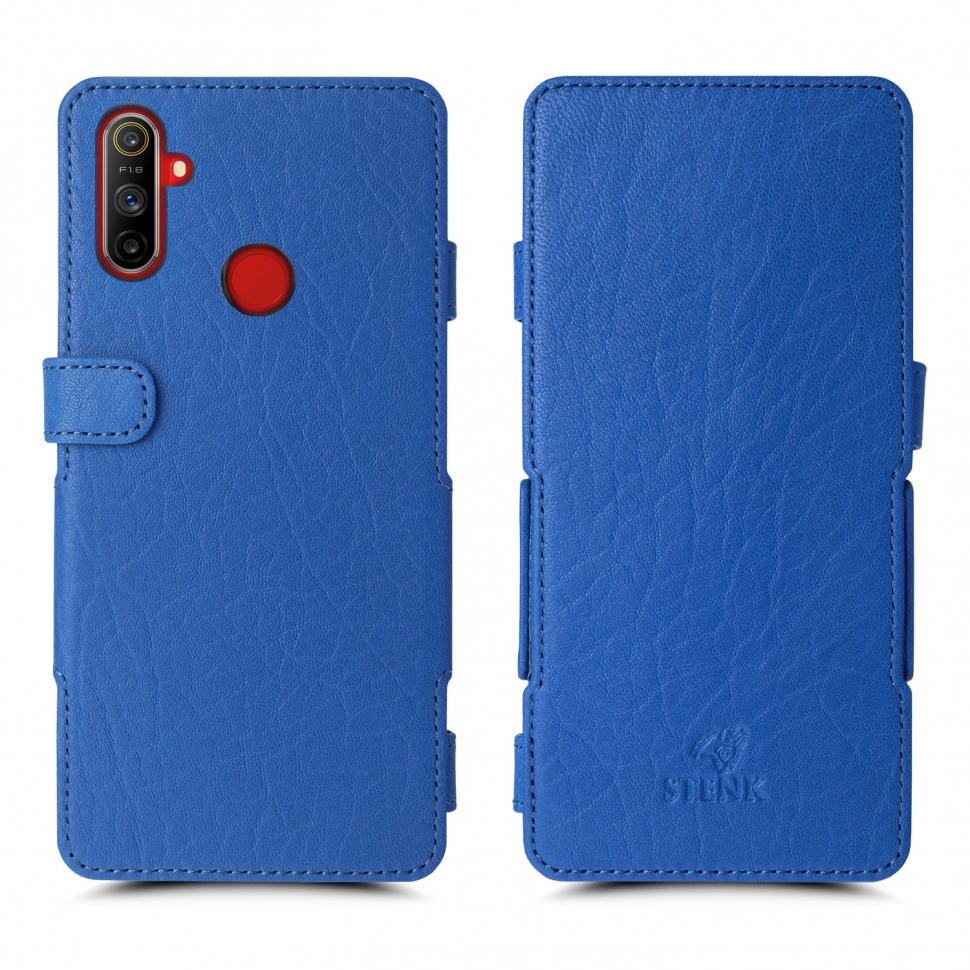 

Чехол книжка Stenk Prime для Realme C3 Ярко-синий