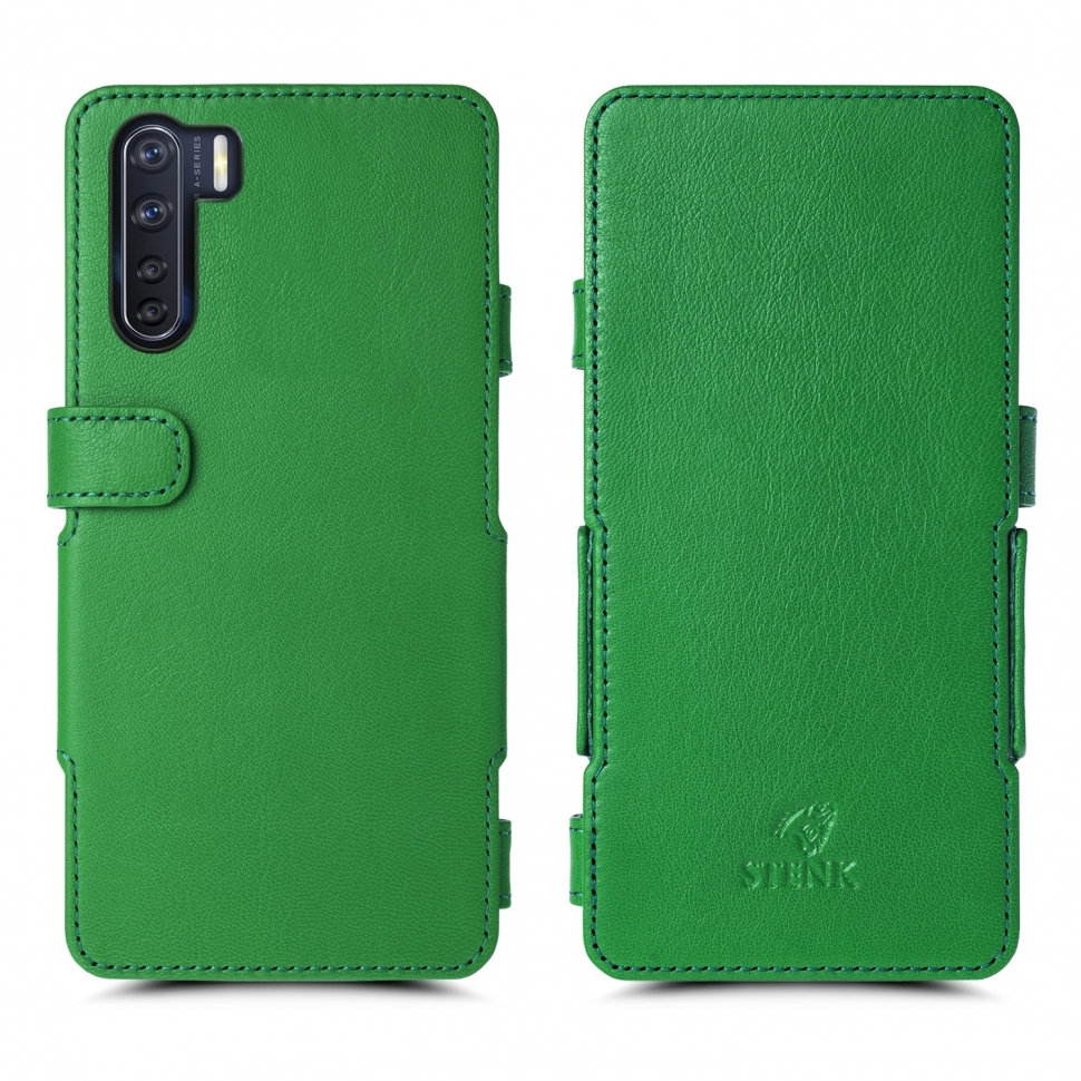 

Чехол книжка Stenk Prime для OPPO A91 Зелёный