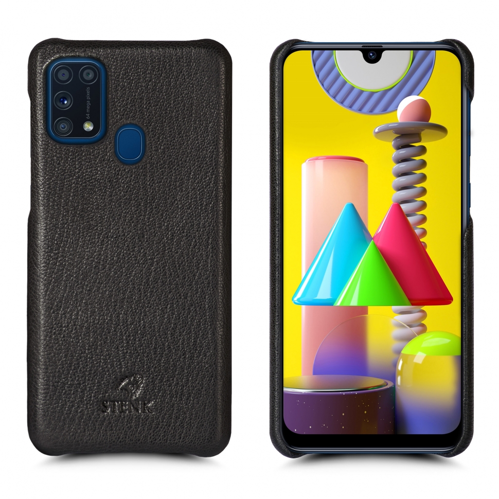 

Кожаная накладка Stenk Cover для Samsung Galaxy M31 Черный