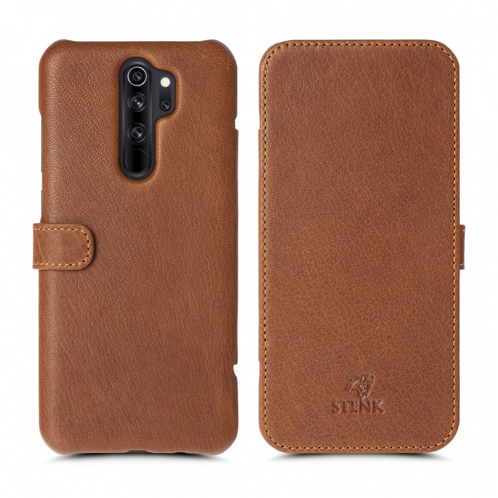 

Чехол книжка Stenk Premium для Xiaomi Redmi Note 8 Pro Camel Texas